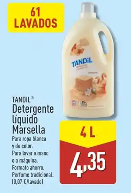 ALDI TANDIL Detergente Líquido Marsella oferta