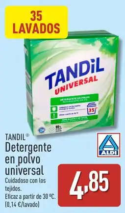 ALDI TANDIL Detergente en polvo universal oferta