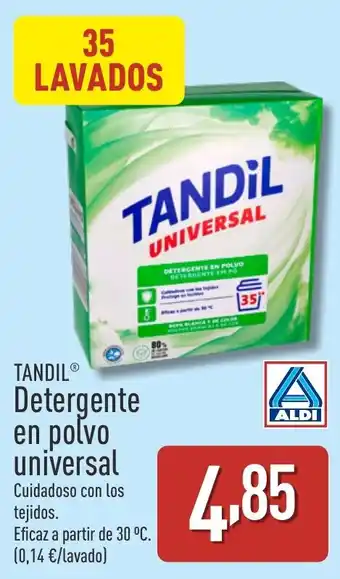 ALDI TANDIL Detergente en polvo universal oferta