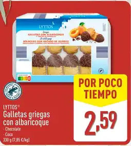 ALDI LYTTOS Galletas griegas con albaricoque oferta