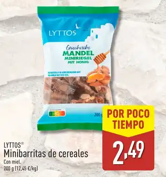 ALDI LYTTOS Minibarritas de cereales oferta