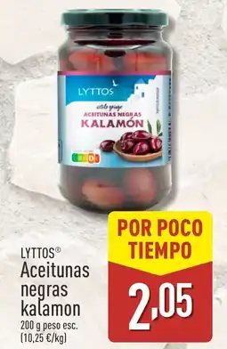 ALDI LYTTOS® Aceitunas negras kalamon oferta