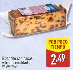 ALDI Bizcocho con pasas y frutas confitadas oferta