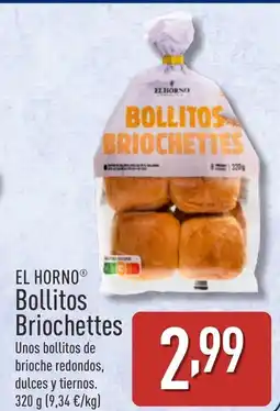 ALDI EL HORNO Bollitos Briochettes oferta