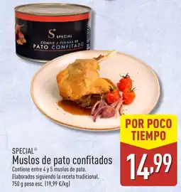 ALDI SPECIAL Muslos de pato confitados oferta