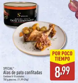 ALDI SPECIAL Alas de pato confitadas oferta
