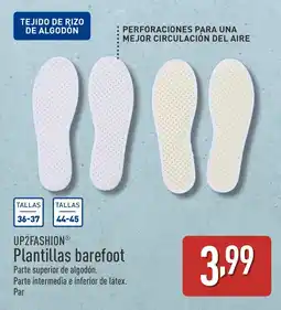 ALDI UP2FASHION Plantillas barefoot oferta