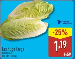 ALDI Lechuga larga oferta