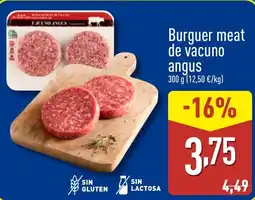 ALDI Burguer meat de vacuno angus oferta