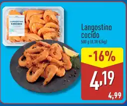 ALDI Langostino cocido oferta