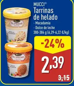 ALDI MUCCI Tarrinas de helado oferta