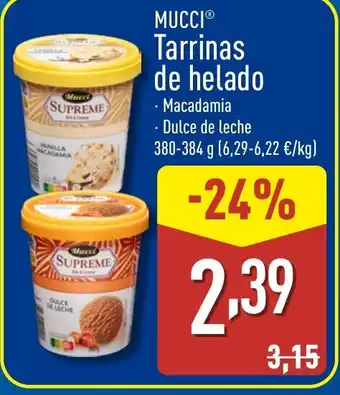 ALDI MUCCI Tarrinas de helado oferta