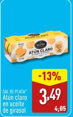 ALDI SAL DE PLATA Atún claro en aceite de girasol oferta