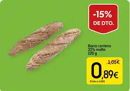 Dialprix Barra centeno 33% malta oferta