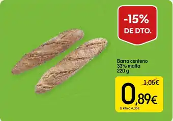Dialprix Barra centeno 33% malta oferta