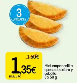 Dialprix Mini empanadilla queso de cabra y cebolla oferta