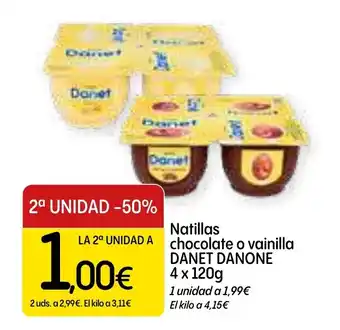 Dialprix DANONE ACTIVIA Natillas chocolate o vainilla oferta
