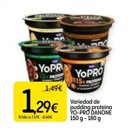 Dialprix YO-PRO DANONE Variedad de pudding proteína oferta