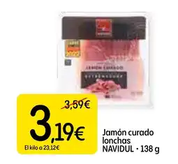 Dialprix NAVIDUL Jamón curado lonchas oferta