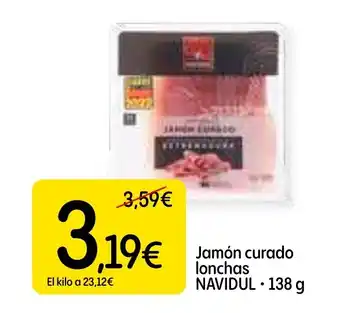 Dialprix NAVIDUL Jamón curado lonchas oferta
