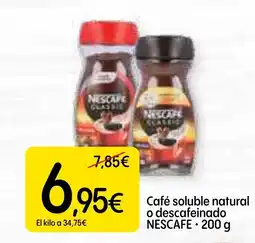 Dialprix NESCAFE Café soluble natural o descafeinado oferta
