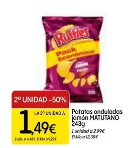 Dialprix MATUTANO Patatas onduladas jamón oferta