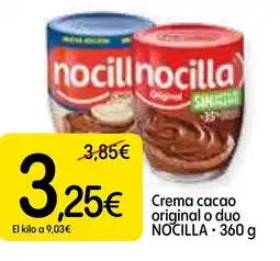 Dialprix NOCILLA Crema cacao original o duo oferta