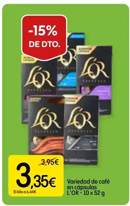 Dialprix L'OR Variedad de café en cápsulas oferta