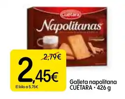 Dialprix CUÉTARA Galleta napolitana oferta