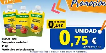 Cash Jesuman Beech-nut - compotas variedade oferta