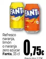 UNIDE Alimentación Fanta - refresco naranja/ limon o naranja zero azucar oferta