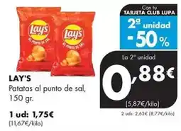 Supermercados Lupa Lay's - patatas al punto de sal oferta