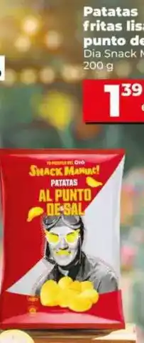 Dia Dia snack maniac - patatas fritas lisas al punto de sal 200 g oferta