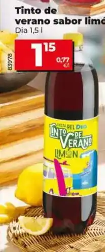Dia Dia - tinto de verano sabor limón 1,5 l oferta