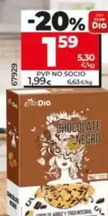 Dia Gran dia - copos de arroz y trigo integral con chocolate negro 300 g oferta