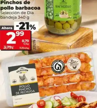 Dia Seleccion de dia - pinchos de pollo barbacoa oferta