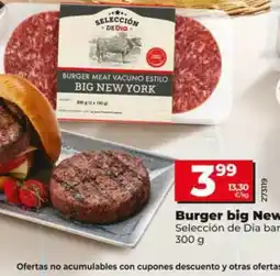 Dia Seleccion de dia - burger big new york oferta