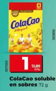Dia Cola cao - soluble en sobres oferta