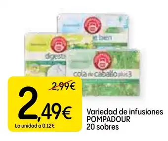 Dialprix POMPADOUR Variedad de infusiones oferta