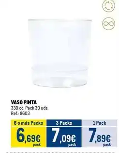Makro Vaso pinta oferta