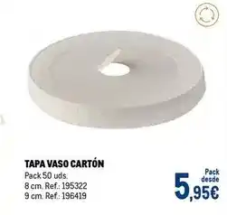 Makro Tapa vaso cartón oferta