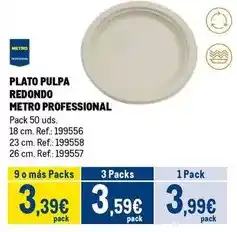 Makro Redondo - plato pulpa oferta