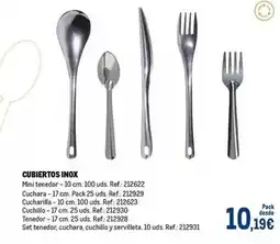Makro Cubiertos inox oferta