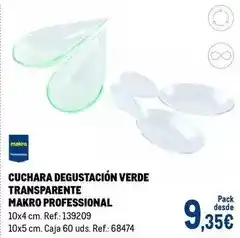 Makro Makro - cuchara degustación verde transparente oferta