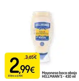Dialprix HELLMANN'S Mayonesa boca abajo oferta