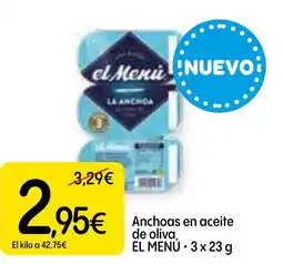 Dialprix EL MENU Anchoas en aceite de oliva, oferta