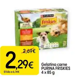 Dialprix PURINA FRISKIES Gelatina carne oferta