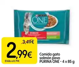 Dialprix PURINA ONE Comida gato salmón pavo oferta