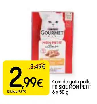 Dialprix FRISKIE MON PETIT Comida gato pollo oferta