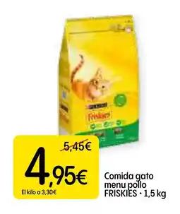 Dialprix FRISKIES Comida gato menu pollo oferta